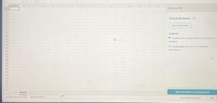 most recent period. The Controller has osked you prepare a spreadsheet that