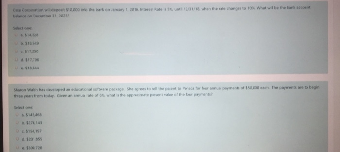  until 12/31/18, when the rate changes to 10%. What will be