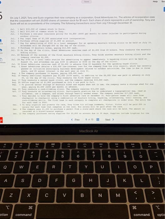  pls help with income statement Help Son On July 1 2021.