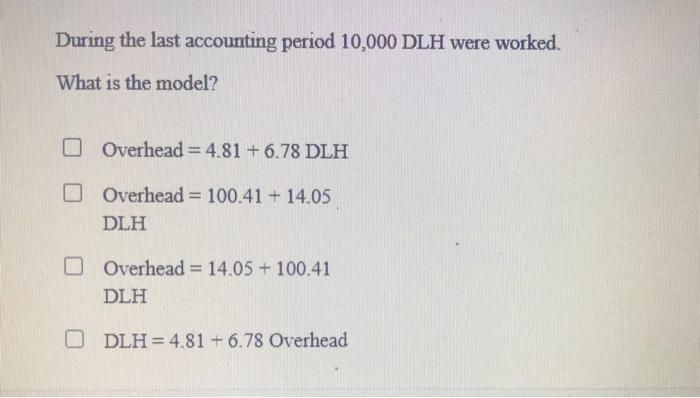 parameter 100.41 4.81 0.0003 20.88 Intercept DLH 14.05 6.78 0.0001 2.07 R