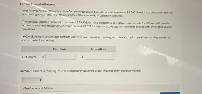  Current Attempt in Progress In its first year of operations, Sheridan