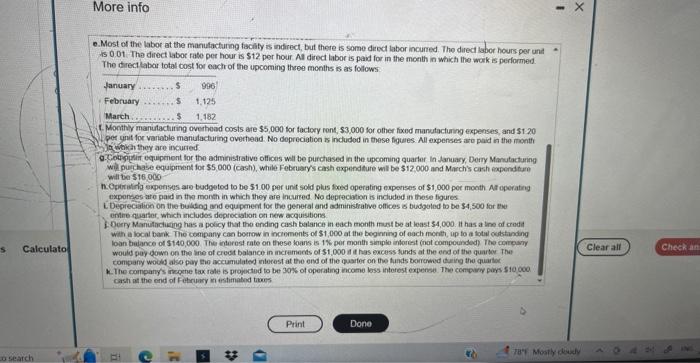 view additional data.) Read the requirements Requirement 1. Propare a schedule of