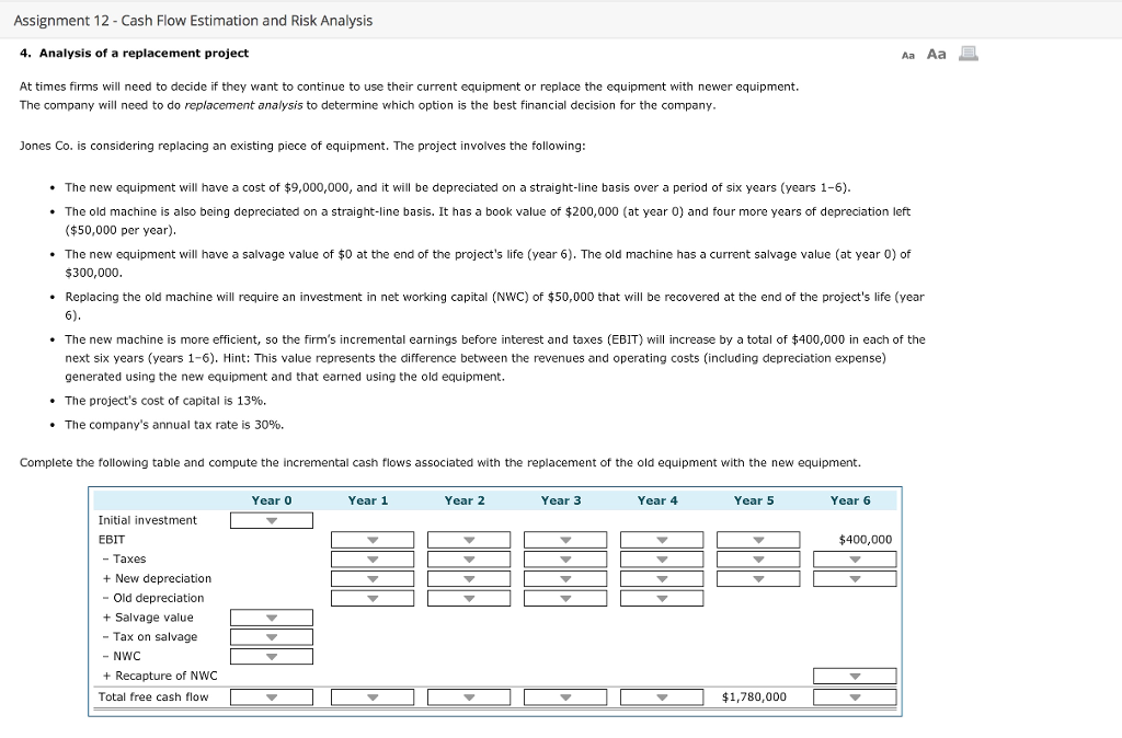 THE NET PRESENT VALUE (NPV) OF THIS REPLACEMENT PROJECT IS: A. -1,789,,069