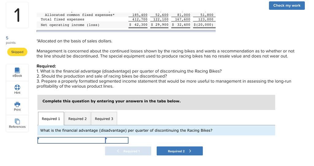 my work The Regal Cycle Company manufactures three types of bicycles-a dirt