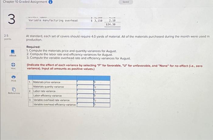 Analysis (LO10-1, LO10-2, LO10-3) ts Marvel Parts, Inc., manufactures auto accessories. One