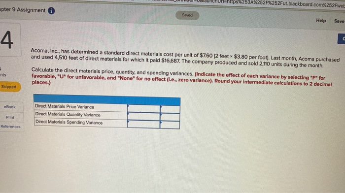  https%253A%252F%252Fut.blackboard.com%252Fweb apter 9 Assignment Saved Help Save 4 C Acoma, Inc.,