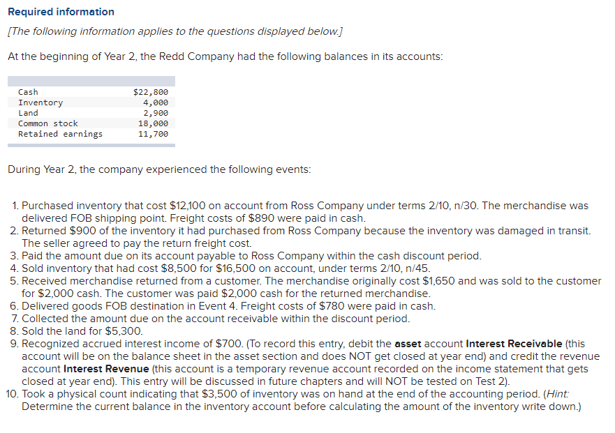 d. Prepare a multistep income statement and a balance sheet for