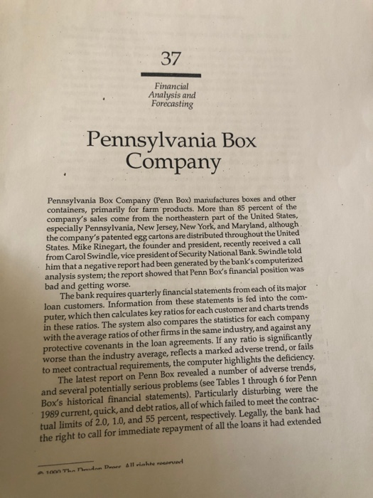 Financial Analysis and Forecasting case study. Please read and provide the Pro