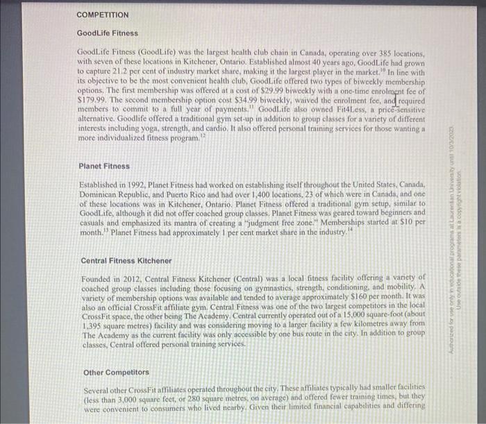 expand his facility in Kitchener, Ontario. The Academy had just completed its