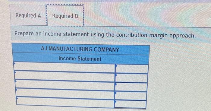 approach LO 11-3 AJ Manufacturing Company incurred $60,000 of fixed product cost