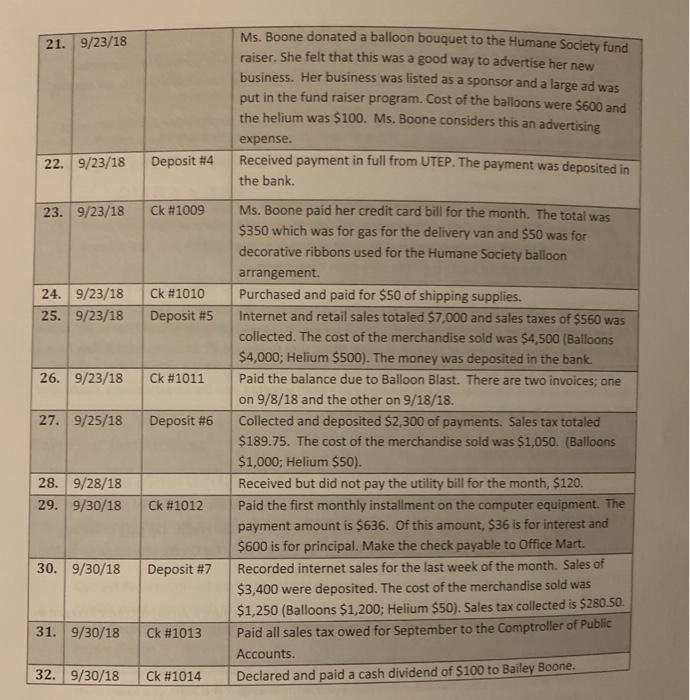 part two, the student will write the adjusting journal entries in the