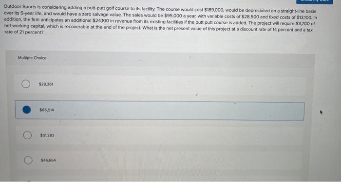  please help, will like!! the last answer is $26,196 Outdoor Sports