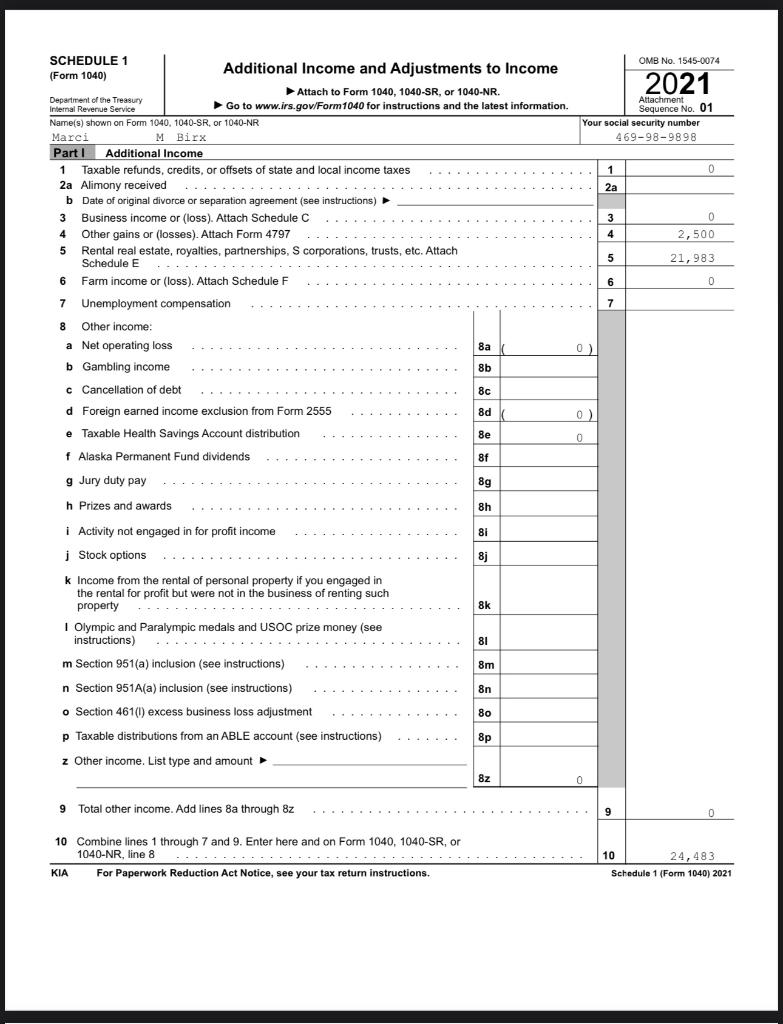 long-term capital gain. Is this correct? Explain. Question 2 Please note how