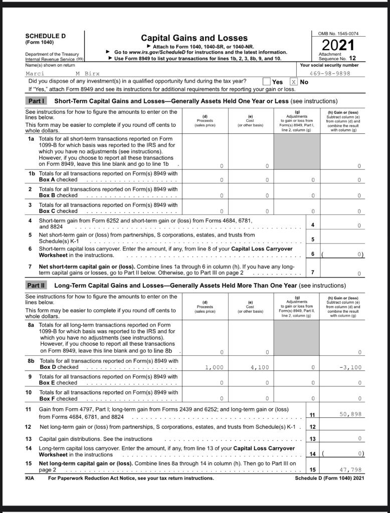 to Line 4 of Schedule 1, to Line 8 of the Form