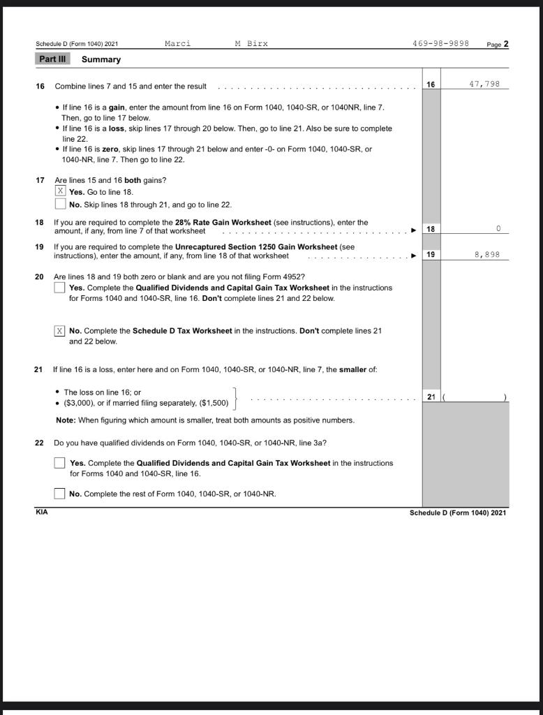 1040. As such, the gain is taxed as ordinary income. Is this