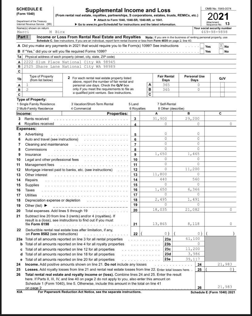 due to the fact that the owner;s activities constitute a trade or