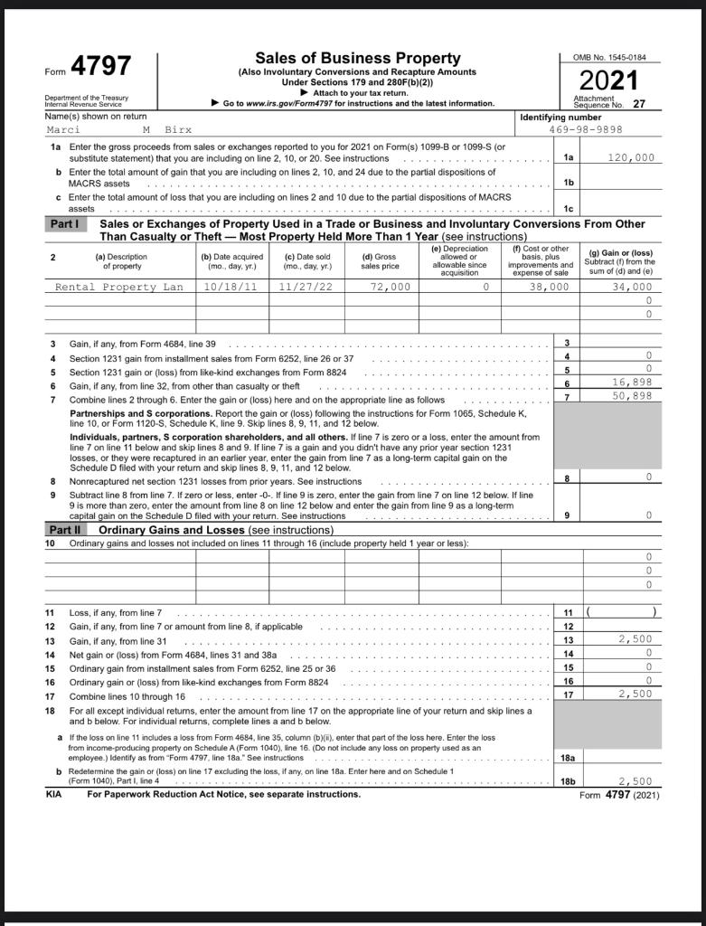 business. Does the amount of the QBI deduction (Line 13 of the