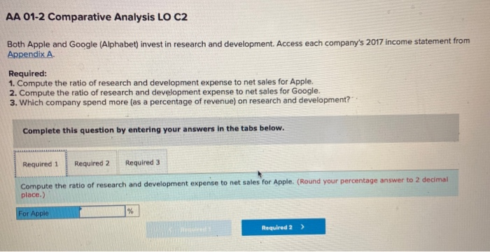  AA 01-2 Comparative Analysis LO C2 Both Apple and Google (Alphabet)