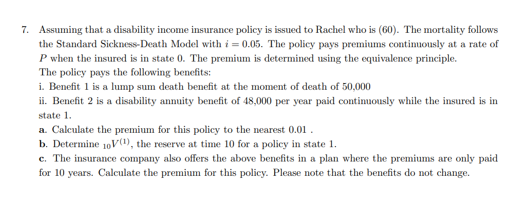 This is an actuarial science; I need a number value at the