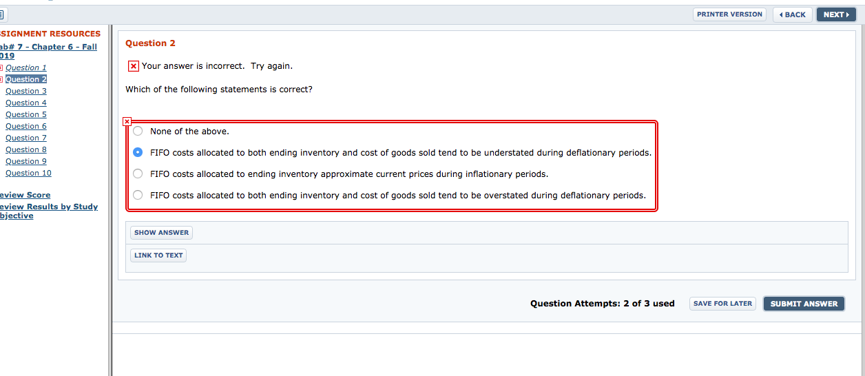  PRINTER VERSION NEXT SIGNMENT RESOURCES Question 2 ab 7- Chapter 6