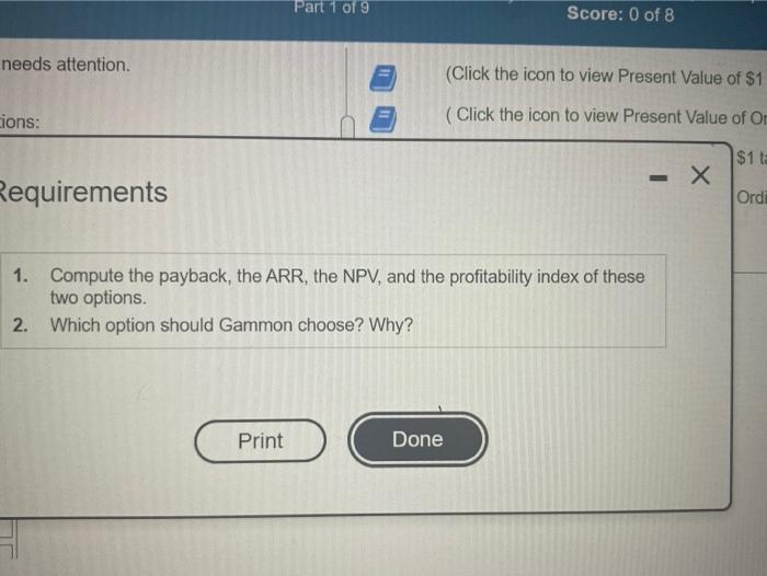 depreciation and requires an annual return of 14%. (Click the (Click the