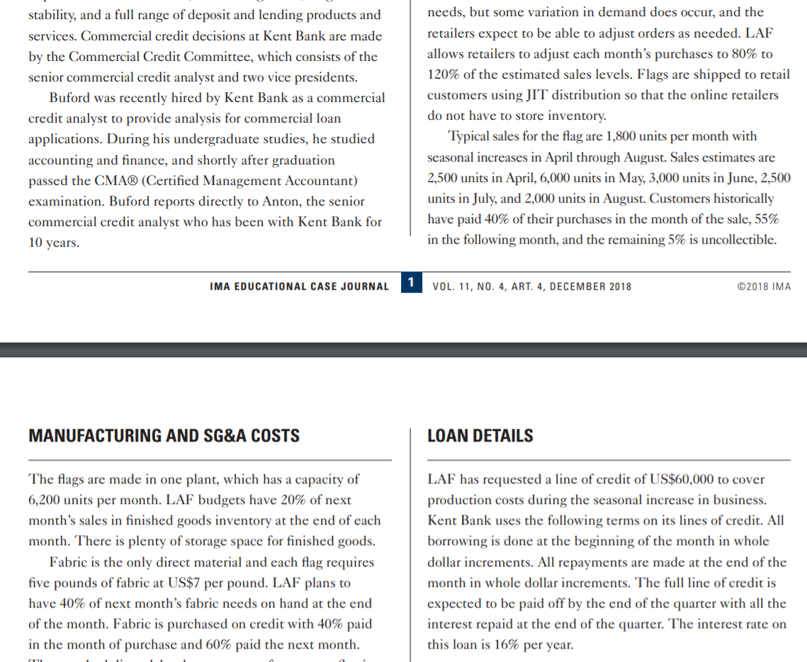 for April through August. New sales levels are provided in Exhibit 2.