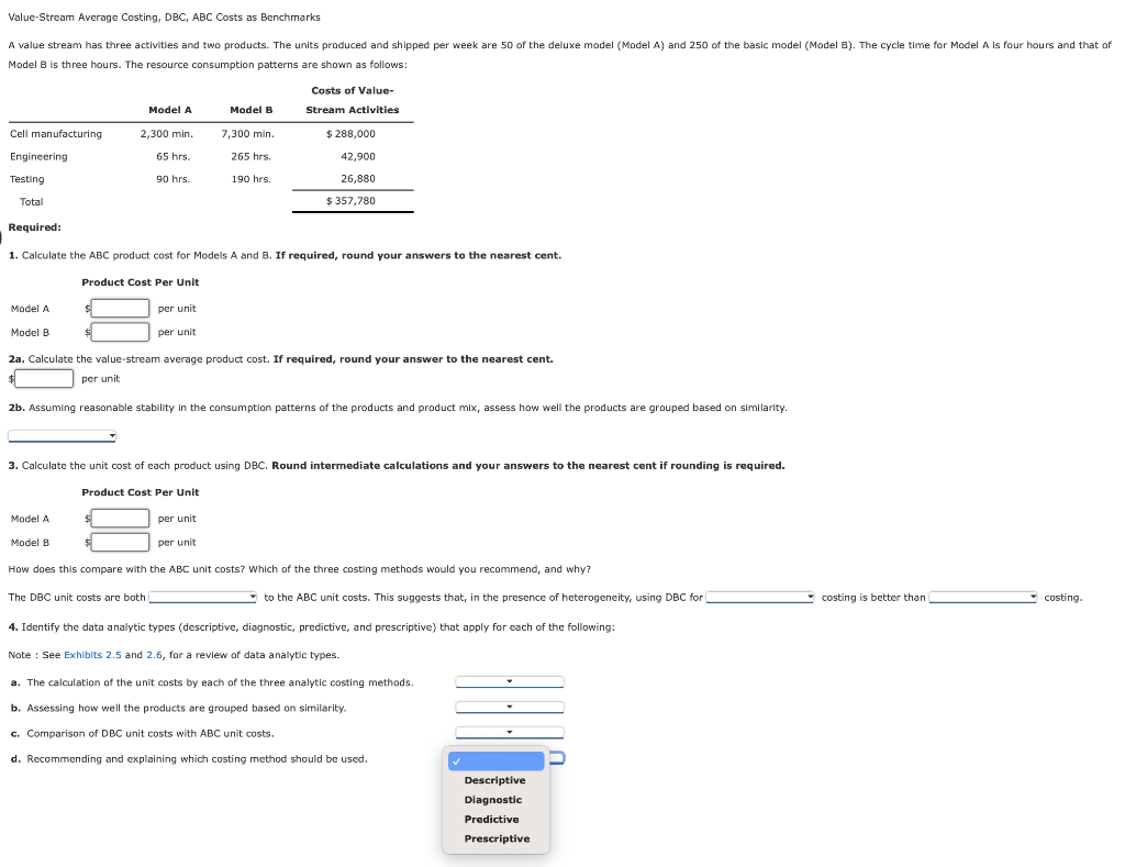  Value-Stream Average Costing, DBC, ABC Costs as Benchmarks Model B is