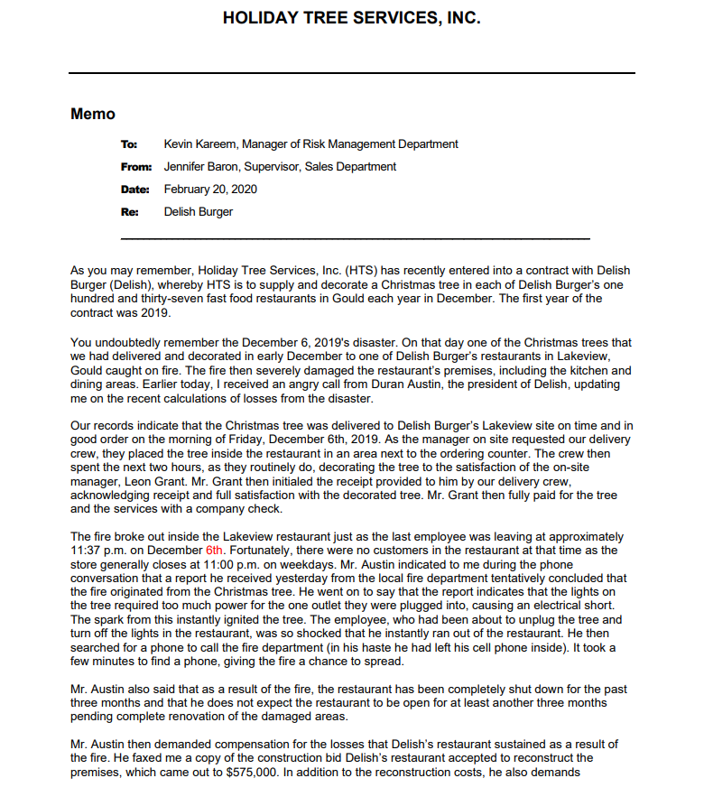  3. Assuming that the consequential damages clause is deemed not part