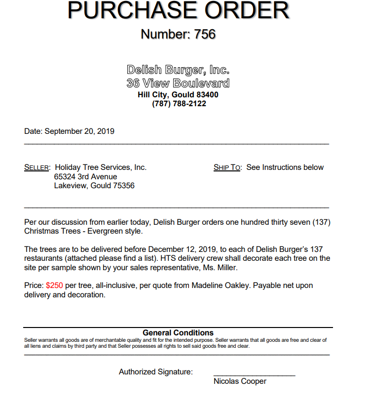 in decorating the tree, could Holiday Tree be held liable for the