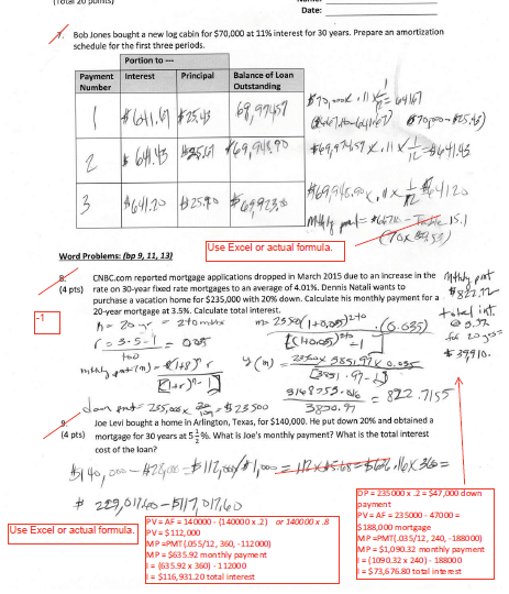 I NEED HELP!!!! I am attaching a corrected Business Math assignment. I