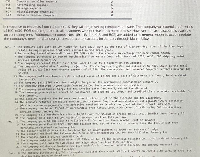 [The following information applies to the questions displayed below] Santana Rey created