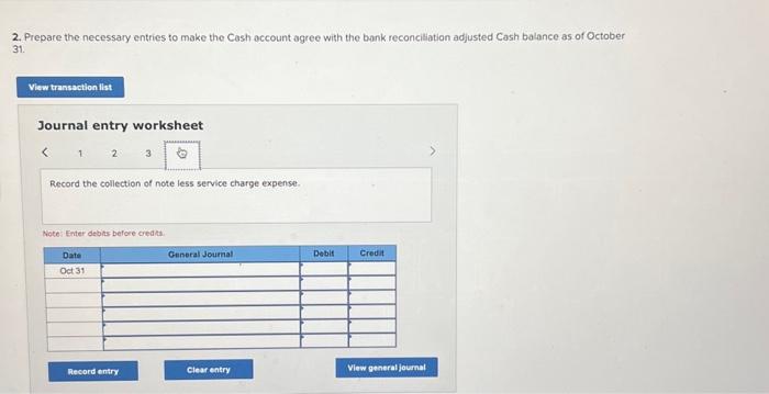 Cheques written in October that had not cleared the bank as of