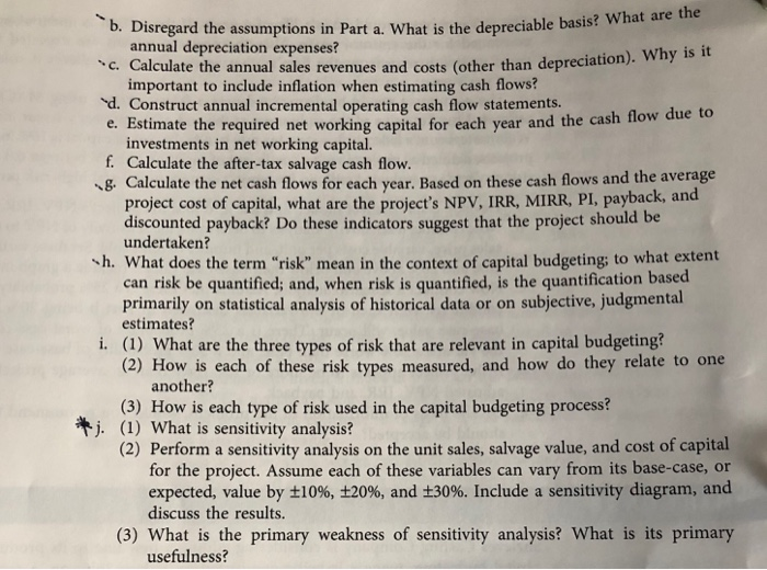 new line to its product mix, and the capital budgeting analysis is