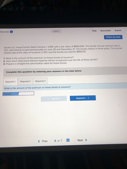 supposed the following Help Save & Exit Submit Exercise Check my work