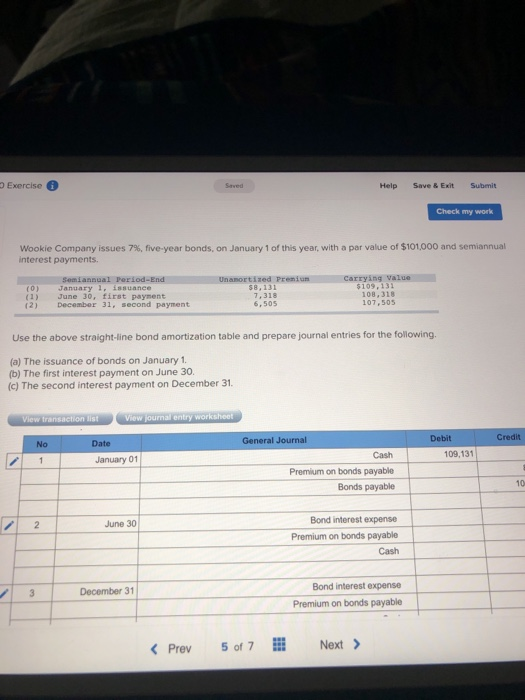paid semiannually on June 30 and December 31. The bonds mature in