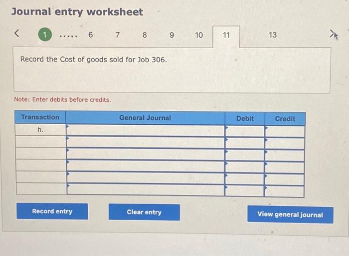 7 Record the cost of factory rent, paid in cash. Note: Enter