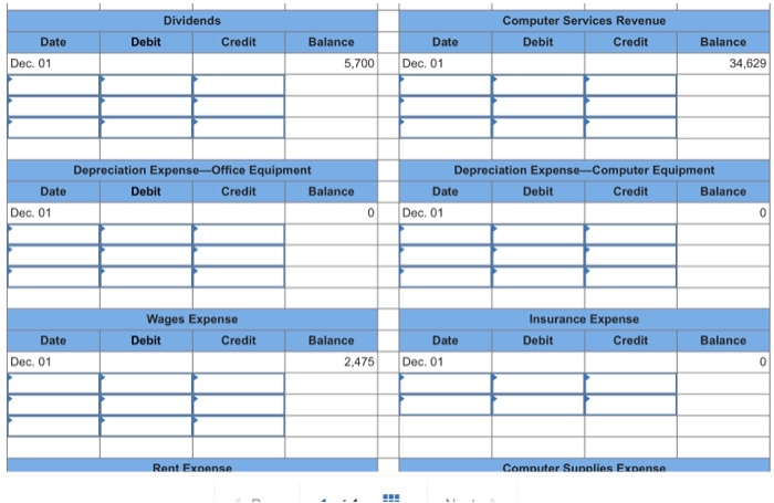 expense Insurance expense Rent expense Computer supplies expense Advertising expense Mileage expense