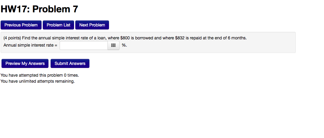  HW17: Problem 7 Next Problem Previous Problem Problem List (4 points)