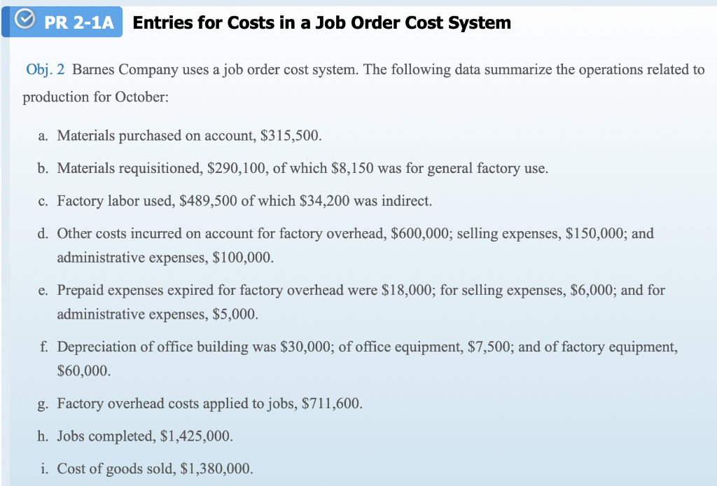  1. Journalize the transactions. 2. Prepare a table showing the total