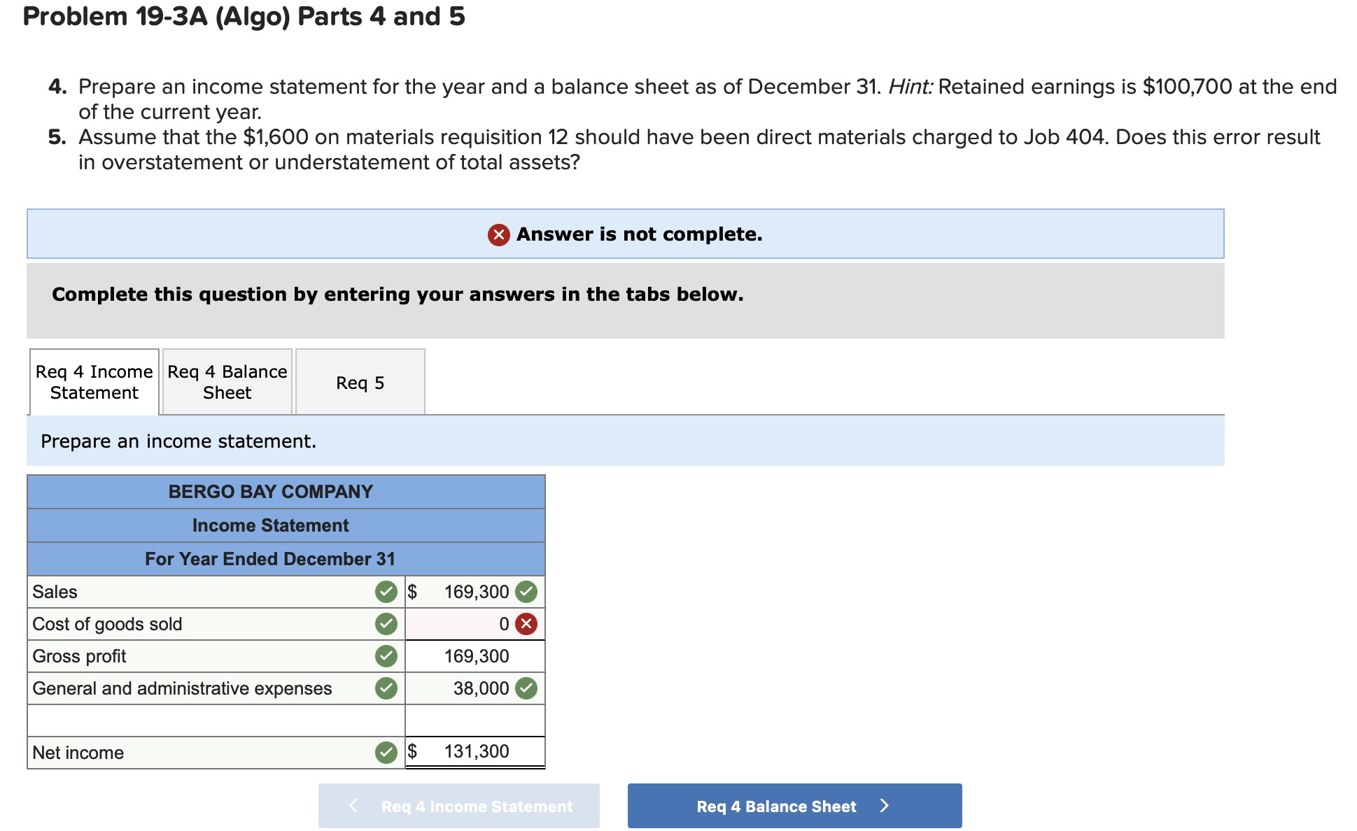 costs; preparing income statement and balance sheet LO P1, P2, P3, P4