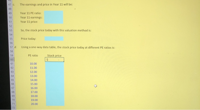 the next 5 years and then estimate a perpetual growth rate at