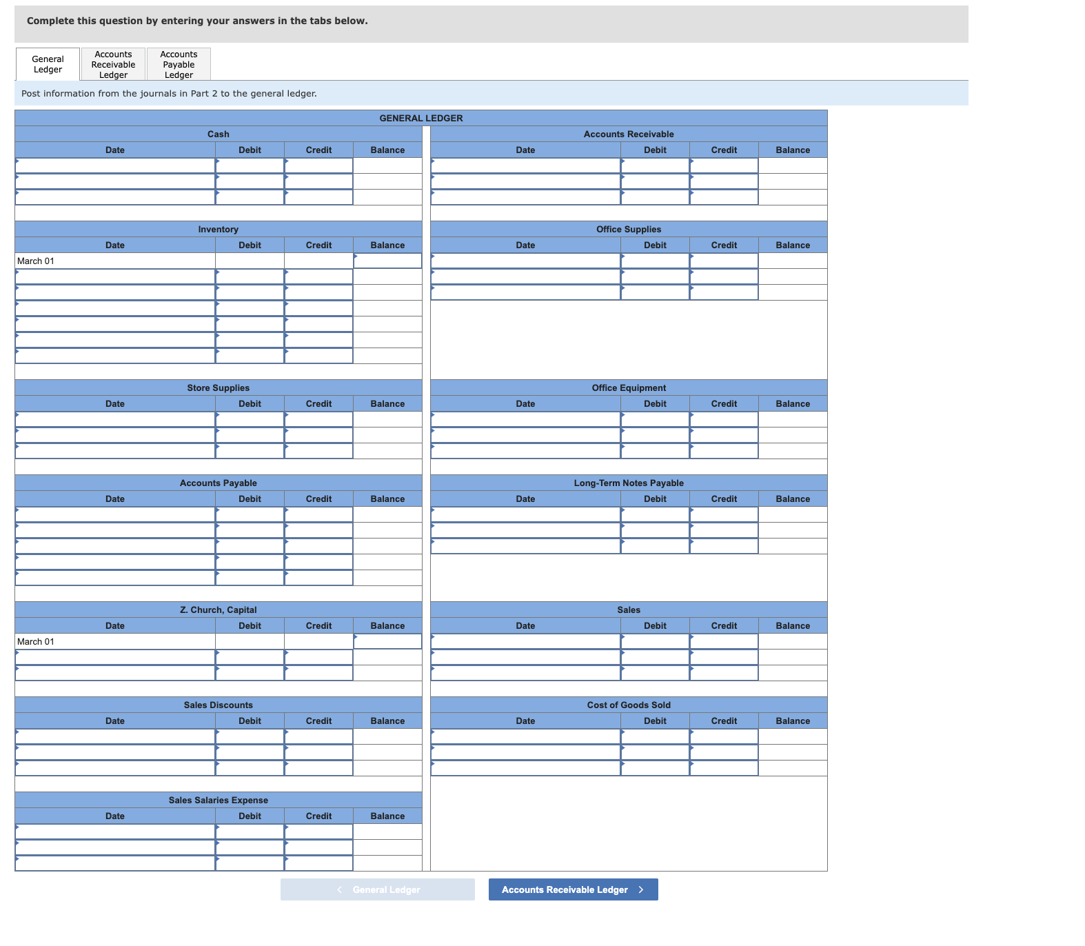 events during March of the current year (terms for all its credit