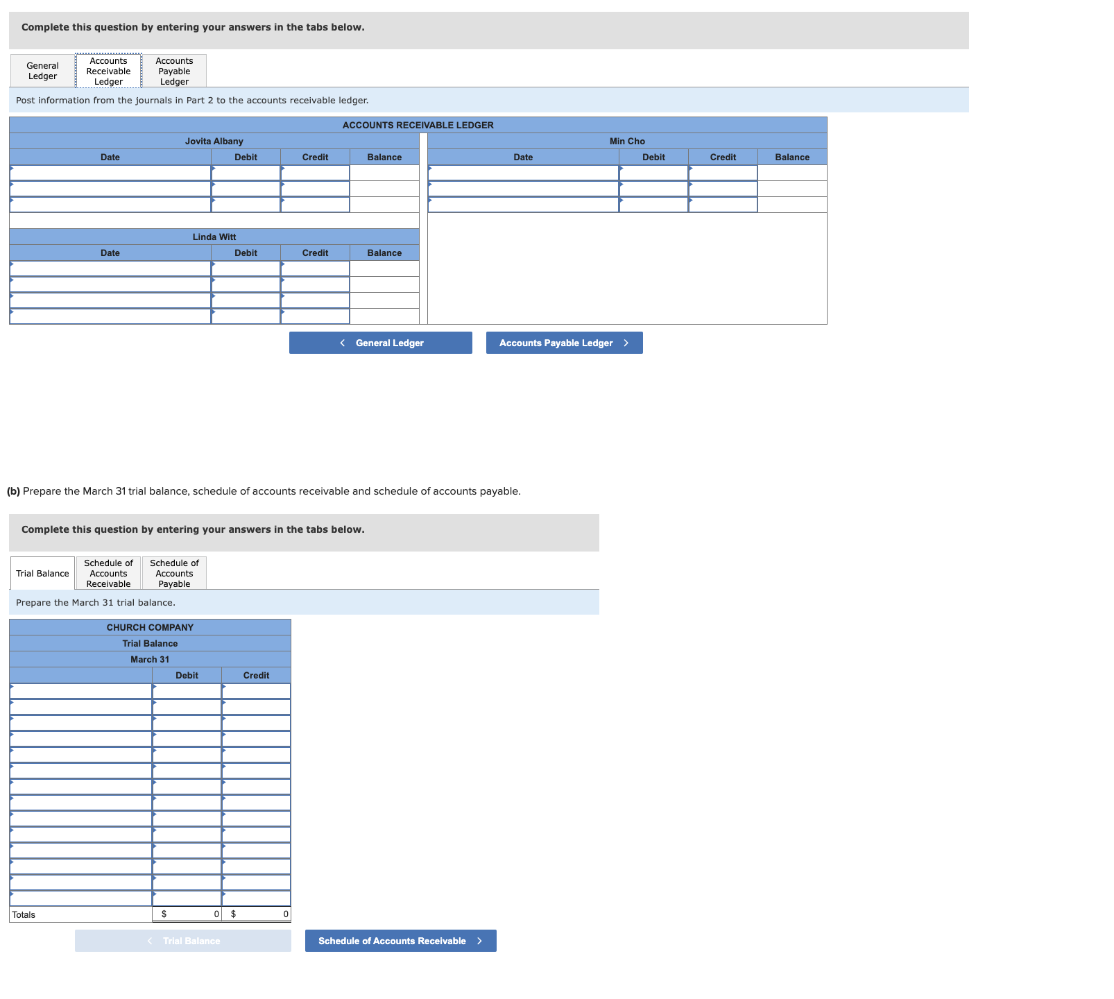 sales are 2/10,n/30) March 1 Purchased $36,000 of merchandise from Van Industries,