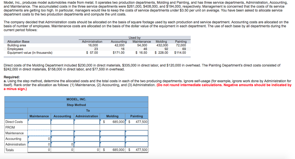 Could someone help me with this homework problem? Model, Inc., produces model