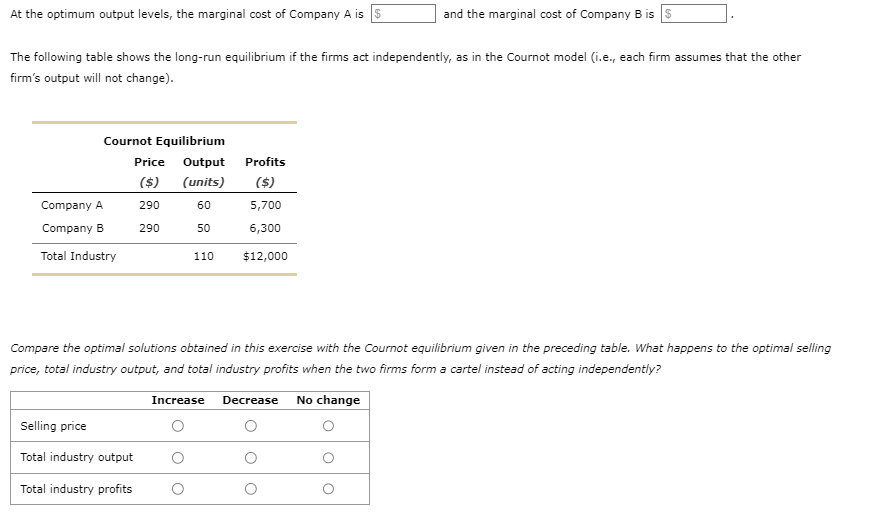 every part. Thank you. Assume that two companies (A and B) are