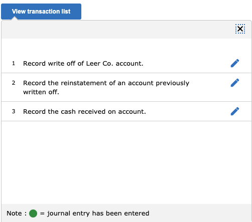 the direct write-off method. 20 points March 11 Dexter determines that it
