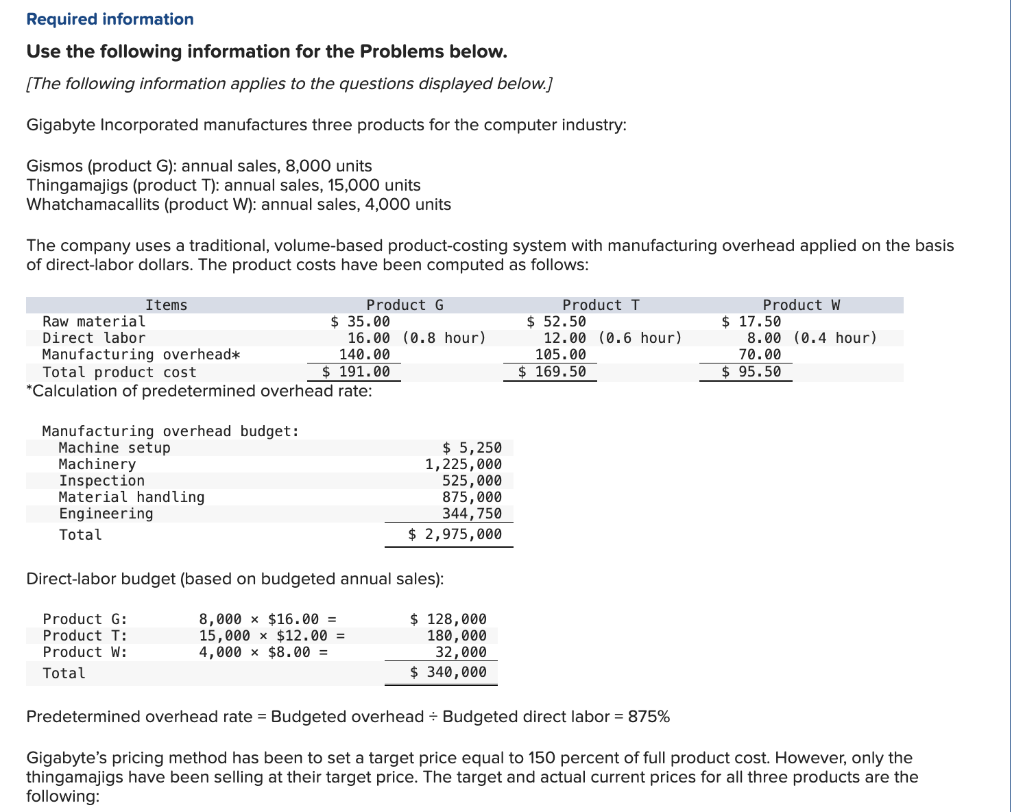 Please answer Required #5 with working notes, thank you! Required information Use