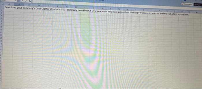 spreadsheet). COMPANY/SECURITY TAB: 1a Look up your assigned company in the "Assigned