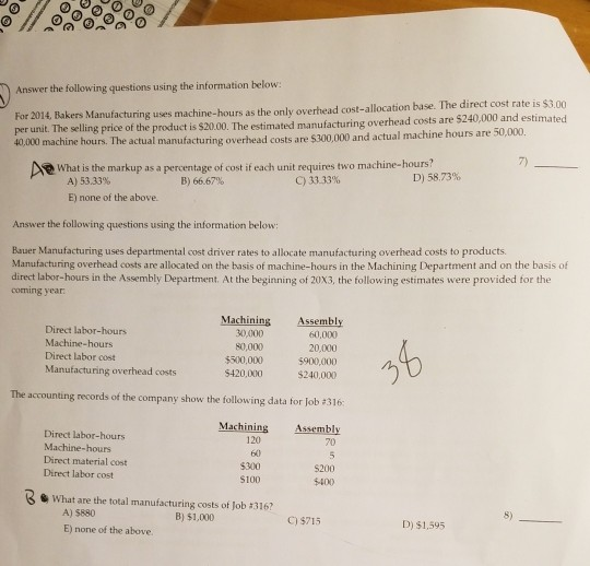 please explain. Answer the following questions using the information below: 14,
