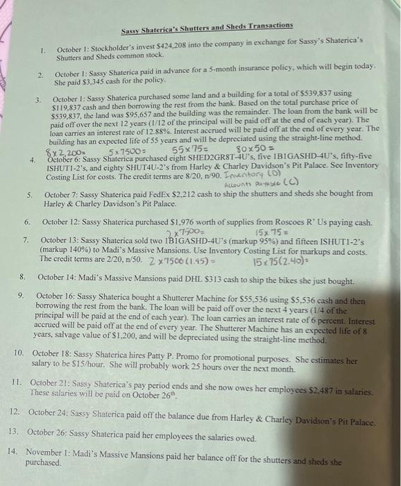 Analyze and journalize these transactions. This is the first step of the